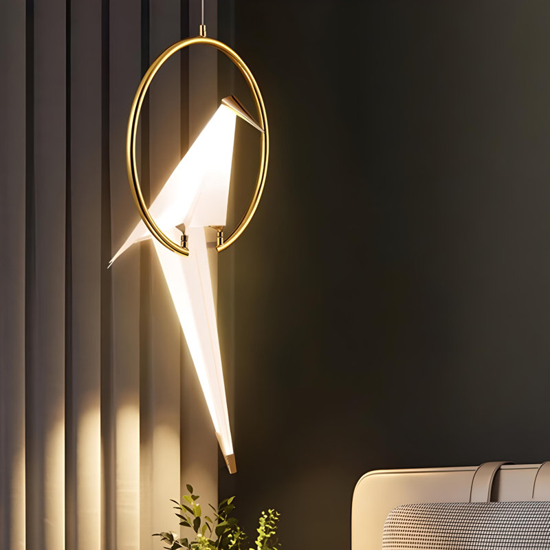 Tavaria - Light Gold LED Geometric Pendant