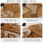 Mid-Century Modern Walnut Oval Solid Wood Dining Table-984607458