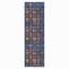 Kilim anti-dérapant bleu en coton chenille multicolore-881704691