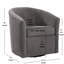 Fauteuil d'appoint pivotant de style tonneau-69005541
