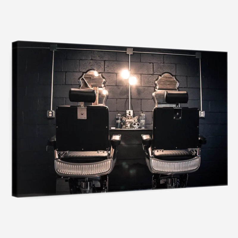 " Barber Shop Chairs ", 24" H x 36" W x 1.25" D
