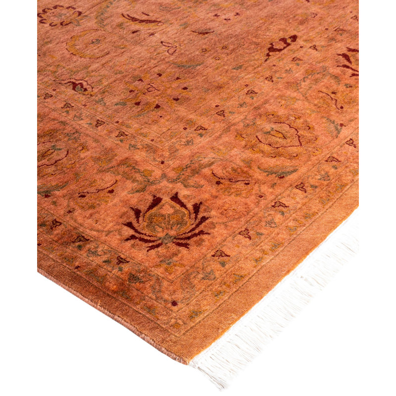 Overdyed One-of-a-Kind 6' 2" X 6' 3" Hand Knotted Area Rug