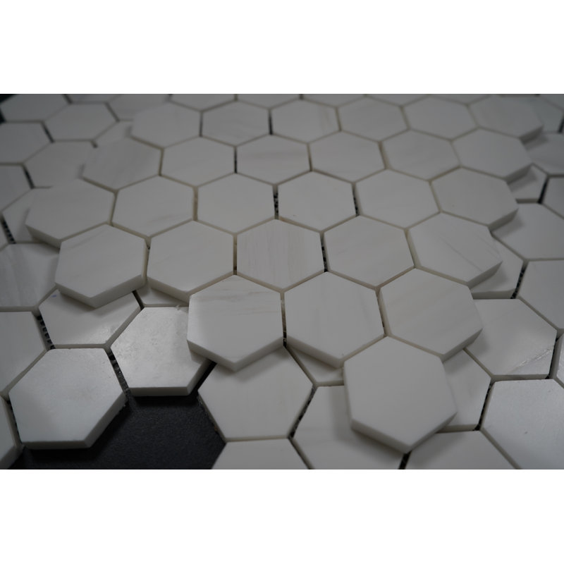 Bianco Dolomite 2 "hexagonal brillant