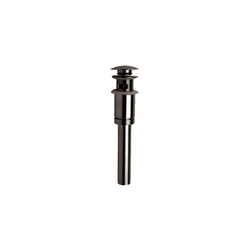 Round Pop Up Bathroom Sink Drain, Matte Black