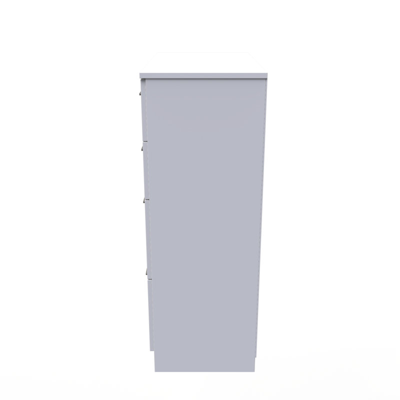 Fully Assembled Aiswarya 4 - Drawer Chest of Drawers, White Gloss
