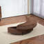 Grand repose-pieds rembourré avec rangement demi-lune-108685028