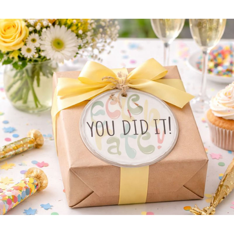 Glass Ornament Celebrate! You Did It