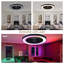 Ventilateur de plafond 19 pouces avec lumière DEL à intensité variable et télécommande, ventilateur de plafond à 6 vitesses CC
