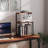 3 Tier Large Printer Stand, 23.6 X 23.6 X 22.6 Inches Square Printer Table With Storage Shelf, Rolling Printer Cart With Industrial Wheels