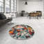 Tapis bleu/rose/jaune contemporain-569875764