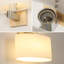 Oval Glass 18Cm Flush Mounted Sconce