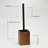 Evideco Wood Toilet Brush And Holder