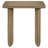 Adina Square Wood Side End Table Distressed Light Brown 