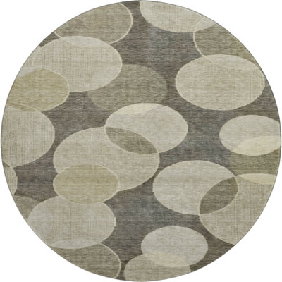 Premium Machine Washable Lubbers AMF1751 Geometric Rug