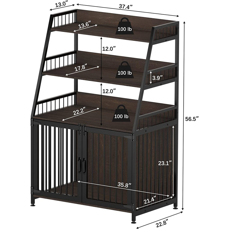 Cage pour animaux métallique