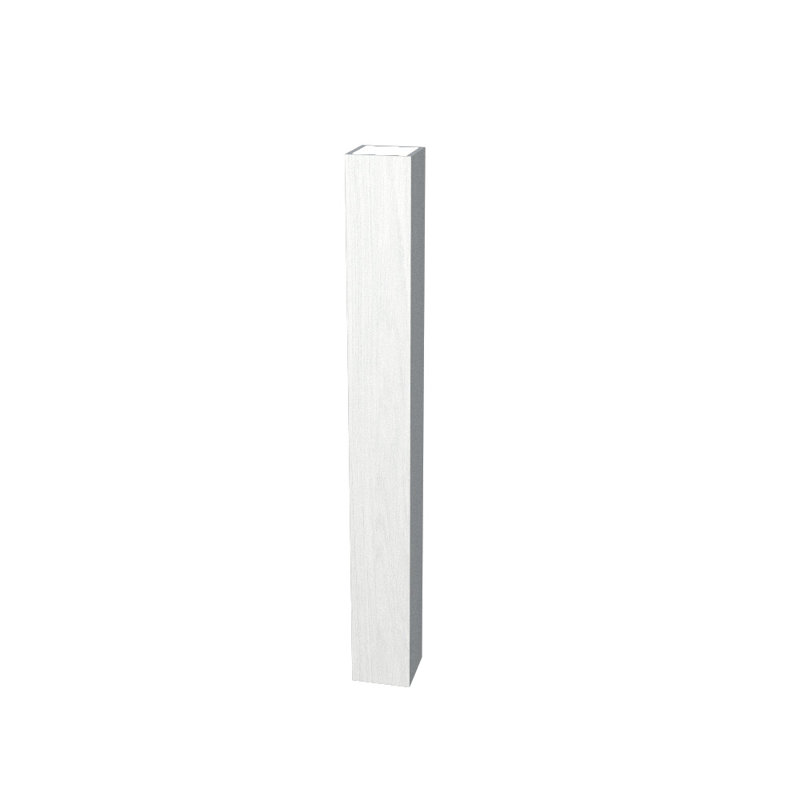 1 - Light LED Flush Mounted Sconce, 47.24" H x 2.95" W x 2.95" D, Organic White