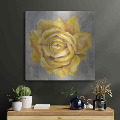 «Yellow Roses II» par Silvia Vassileva, art mural en métal