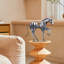 Sculpture de cheval en métal fabriquée à la main par Wendt-255924260