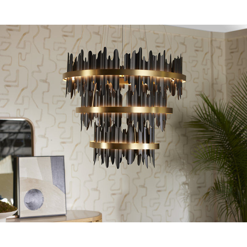 Icarus Chandelier, 40" H x 60" W x 60" D