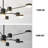 10 - Light LED Sputnik Modern Linear Chandelier
