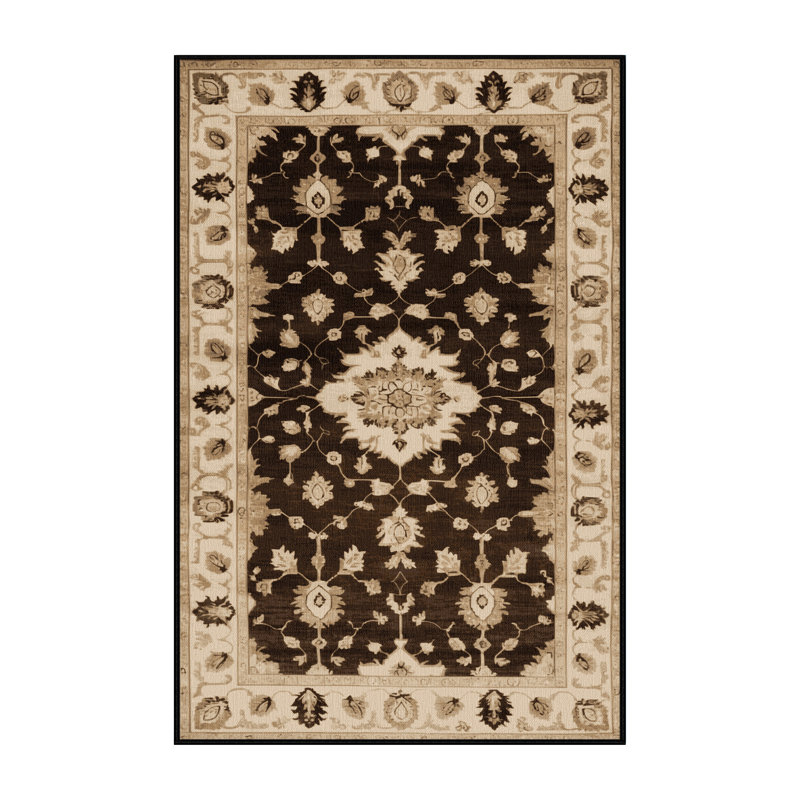 Tapis noir surteint lavable à la machine