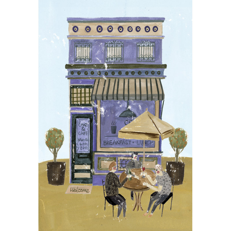 Local Cafe II by Melissa Wang - Wrapped Canvas Painting, 122cm H x 81cm W