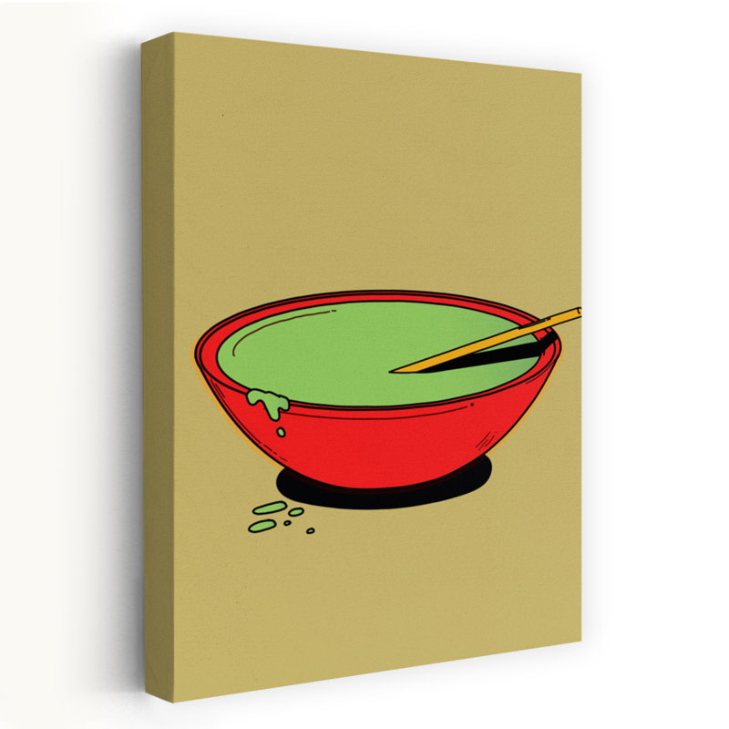 Contemporary Art Bold Minimalist Wall Art - Wrapped Canvas Print, 91.44 cm H x 60.96 cm W