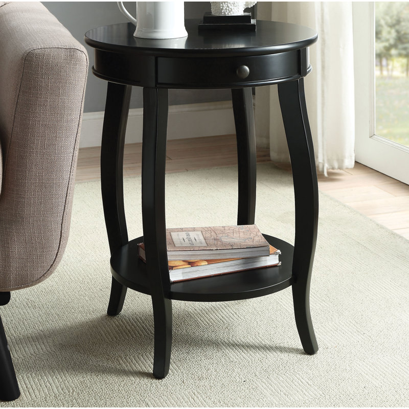Sophia Accent Side Table, Black