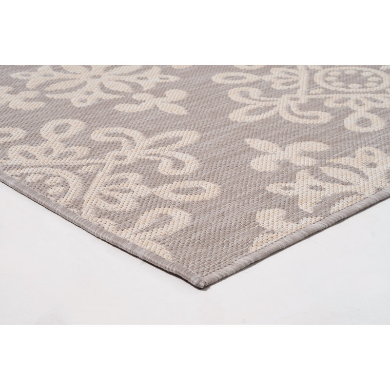 Tapis d'intérieur / extérieur géométrique de qualité supérieure IOED,02.GY./Zaltan, Rectangle 5 pi 3 po x 7 pi 7 po