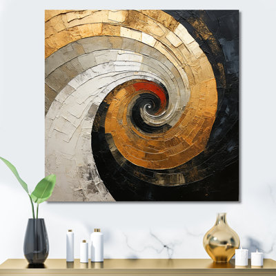 " Beige Spiral Poteries I "