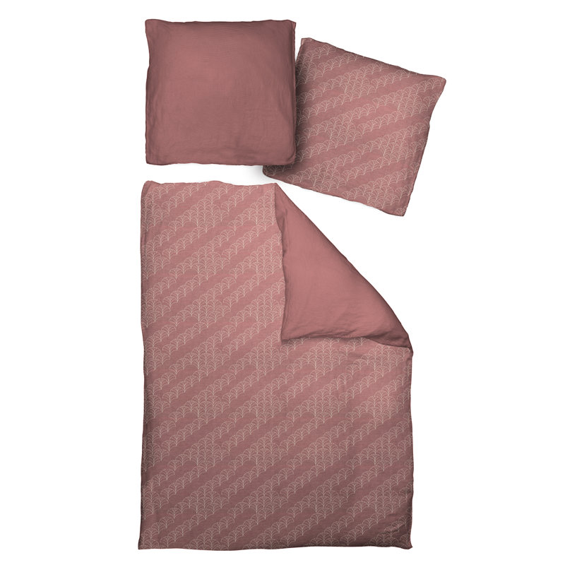 Lizeth Geometric Shapes Duvet Cover Set with Pillowcases Included, Single - 1 Pillowcase (80 x 80 cm), Brown