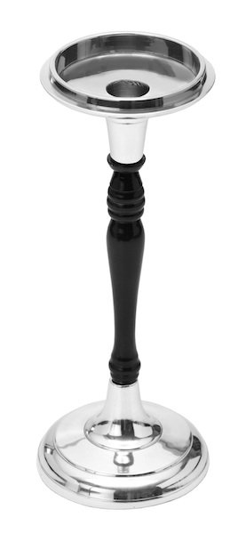 Chandelles en métal, H 4,5 po x l 15 po x P 4,5 po