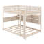 Lit superposé de style loft avec rangement intégré, lumières réglables et panneau perforé-1626218679
