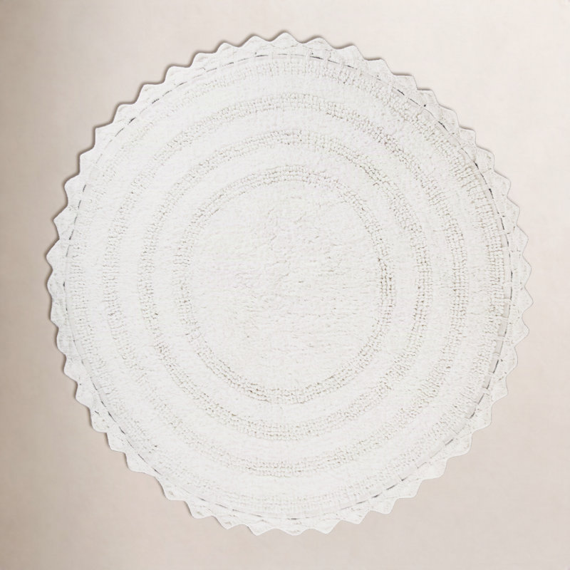 Lisk Bath Rug, White