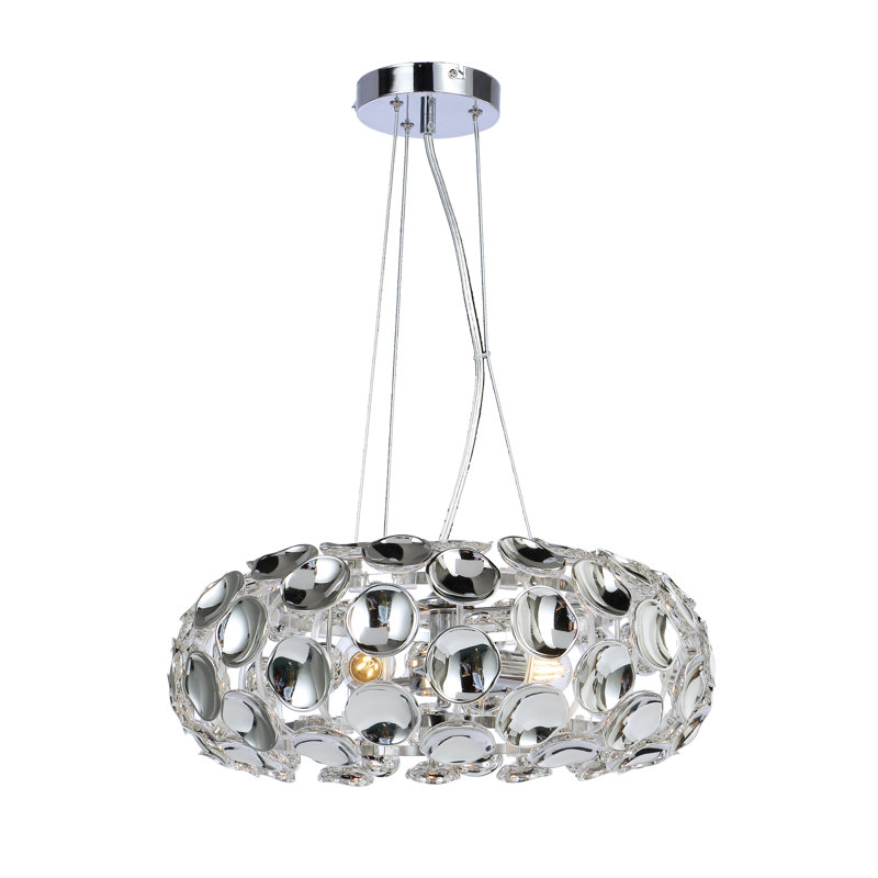 Curcio 3 - Light Chrome Unique/Statement Pendant