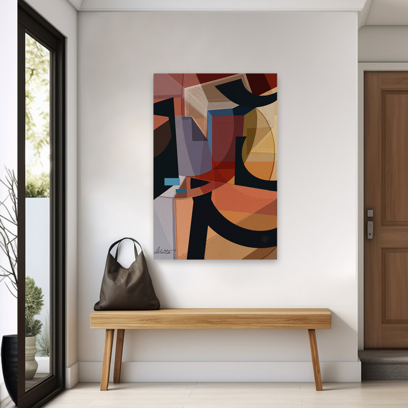 Série 1 - Abstracts Contemporary Autumn Ensembles Art, H 60 po x l 40 po