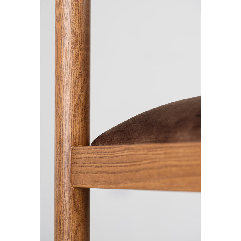 Alton Dining Chair, Matte Brown, Matte Brown