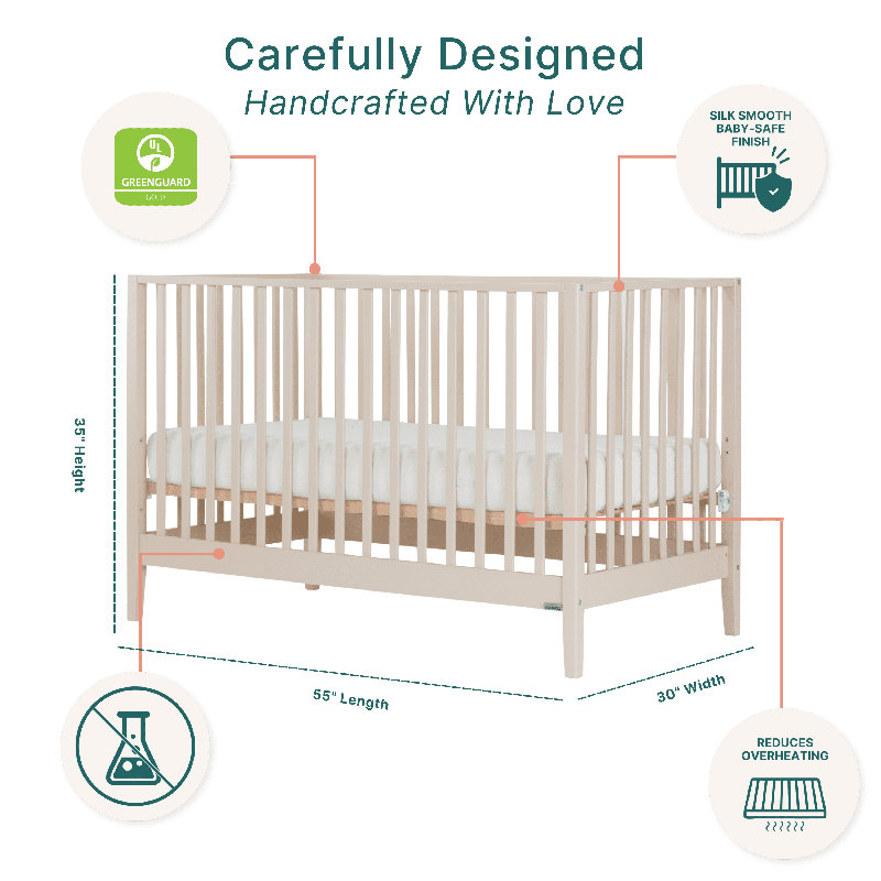 Lala 3-in1 Convertible Crib