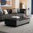 Extendable Coffee Table With 4 Drawers And 2 Hidden Compartments