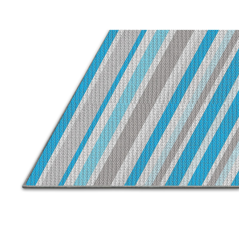 Striped Indoor Rug, Rectangle 6' x 9'