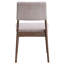 Ensemble de chaises de salle à manger rembourrées Corduroy avec dossier rembourré, pieds en bois-487443889