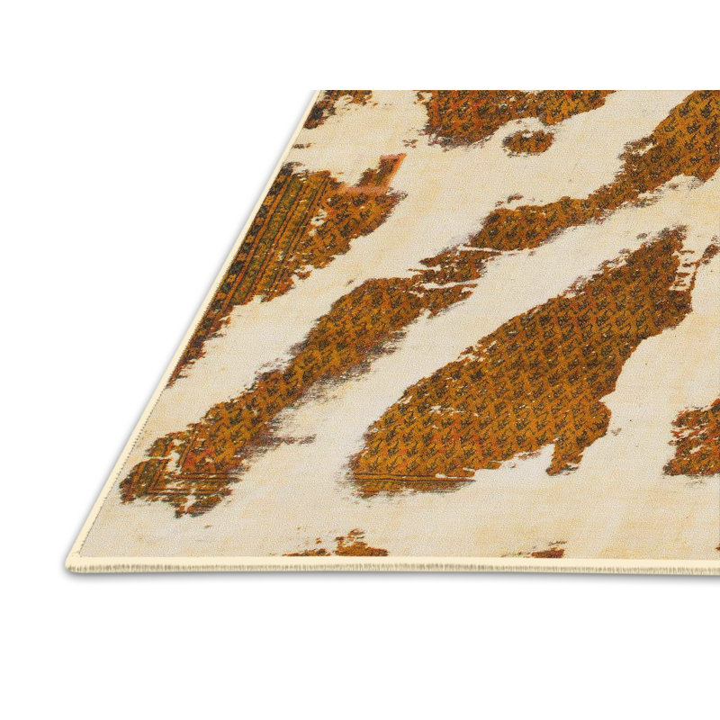 Abstract Indoor Rug, Rectangle 2' x 3'