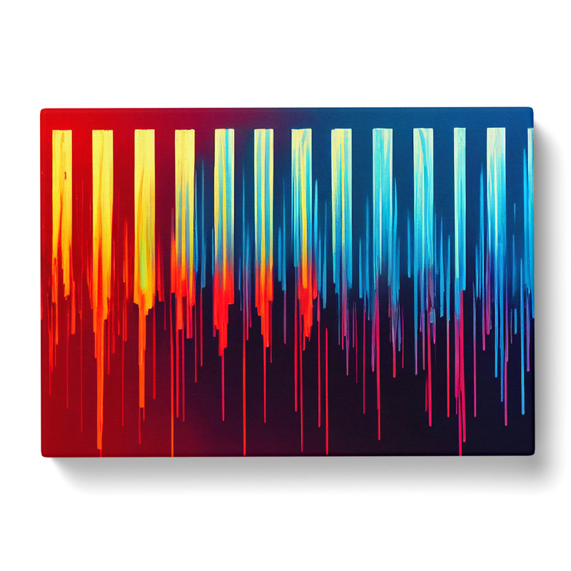Audio Equalizer Abstract Art Vol.5 - Wrapped Canvas, 35cm H x 50cm W x 3cm D