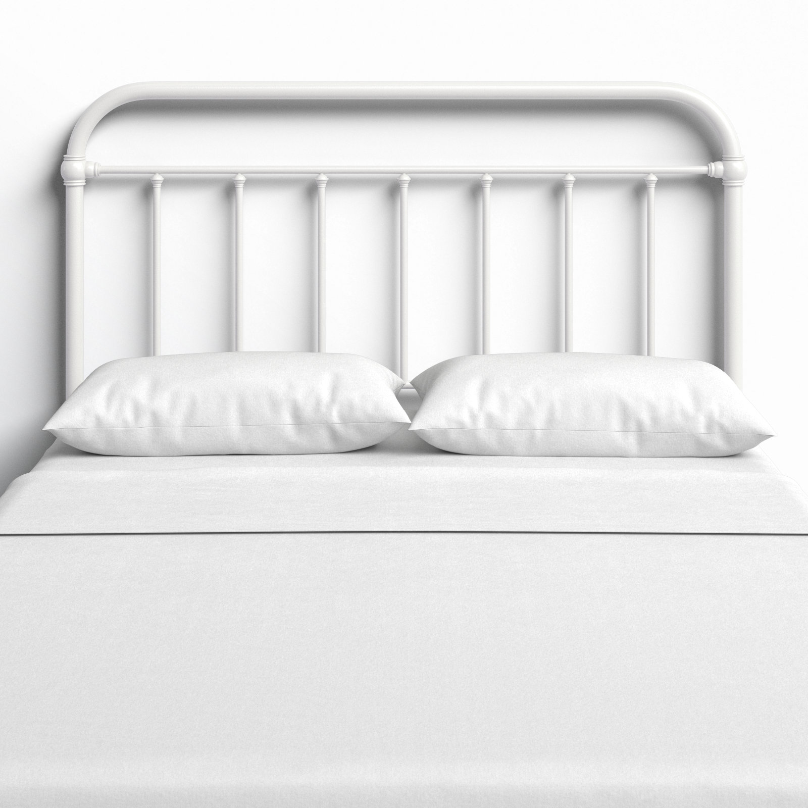 Shumacker Steel Slat Headboard, Full/Queen, White