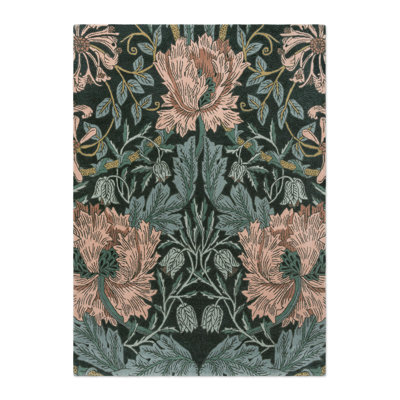 Handmade Wool Floral Area Rug