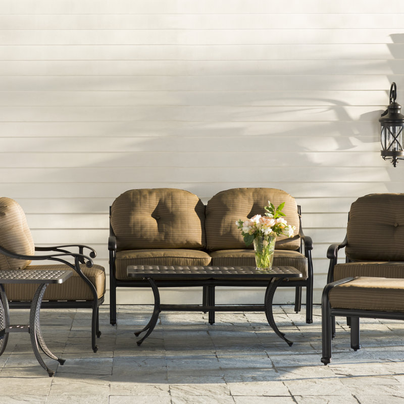 Nola 4 - Person Patio Conversation Set with Cushions