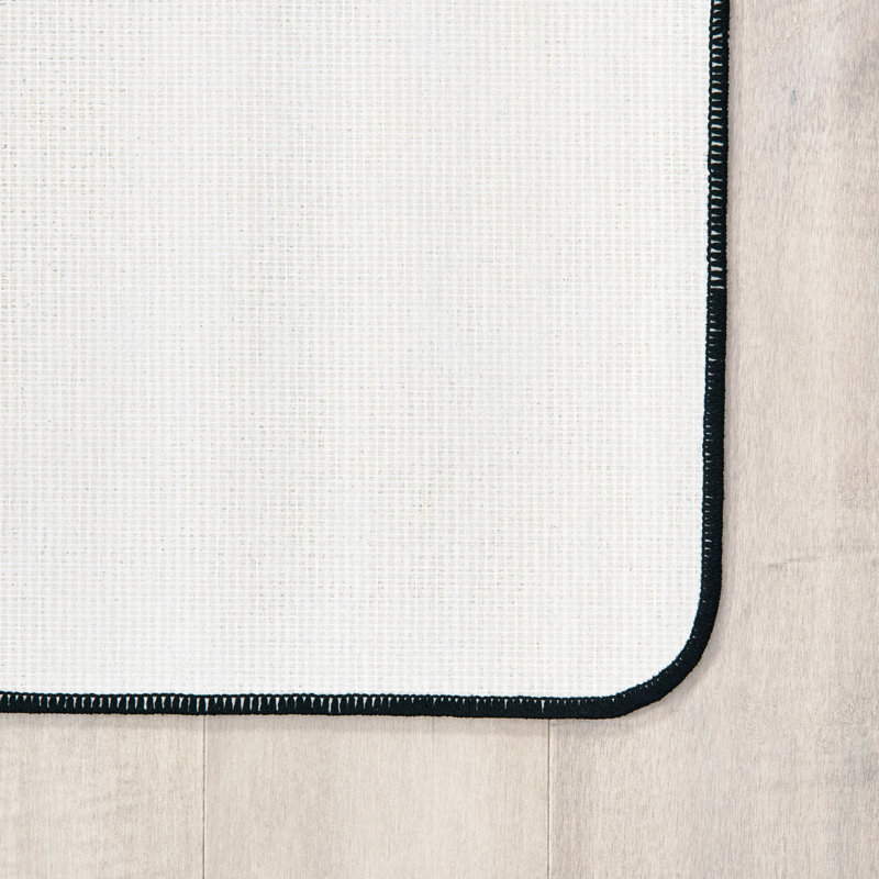 Blue 6' x 9' Tufted Synthetic Kids Rectangular Rug