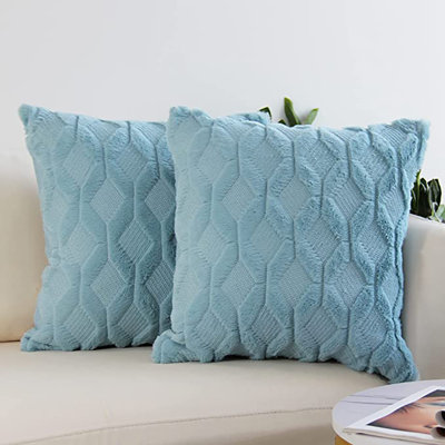 Ensemble de 2 housses de coussin décoratif seulement - Housses de coussin décoratif 18 po x 18 po