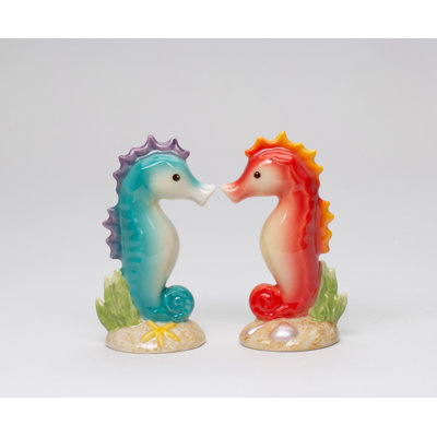 Cosmos Gifts Seahorse Salt and Pepper Shaker Set