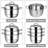 6 - Piece Stainless Steel Cookware Set